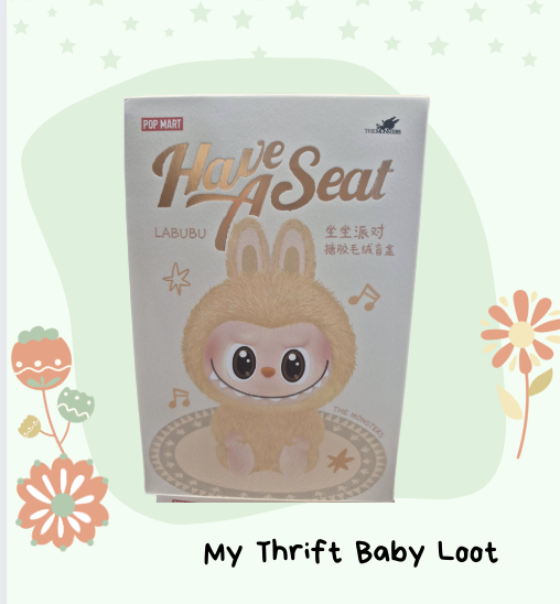 NEW Original Labubu Doll - Pop Mart Have A Seat Labubu